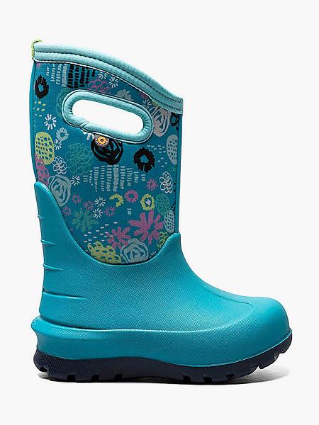 BOGS Boots Deutschland - Neo-Classic Garden Party Winterstiefel Kinder Teal Multi DE35071